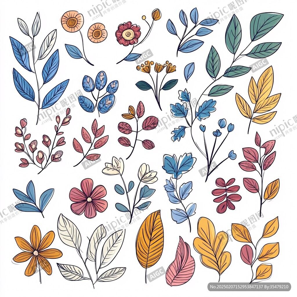 植物简笔插画