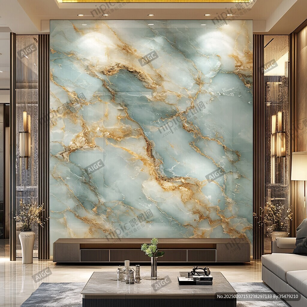 轻奢大理石背景墙