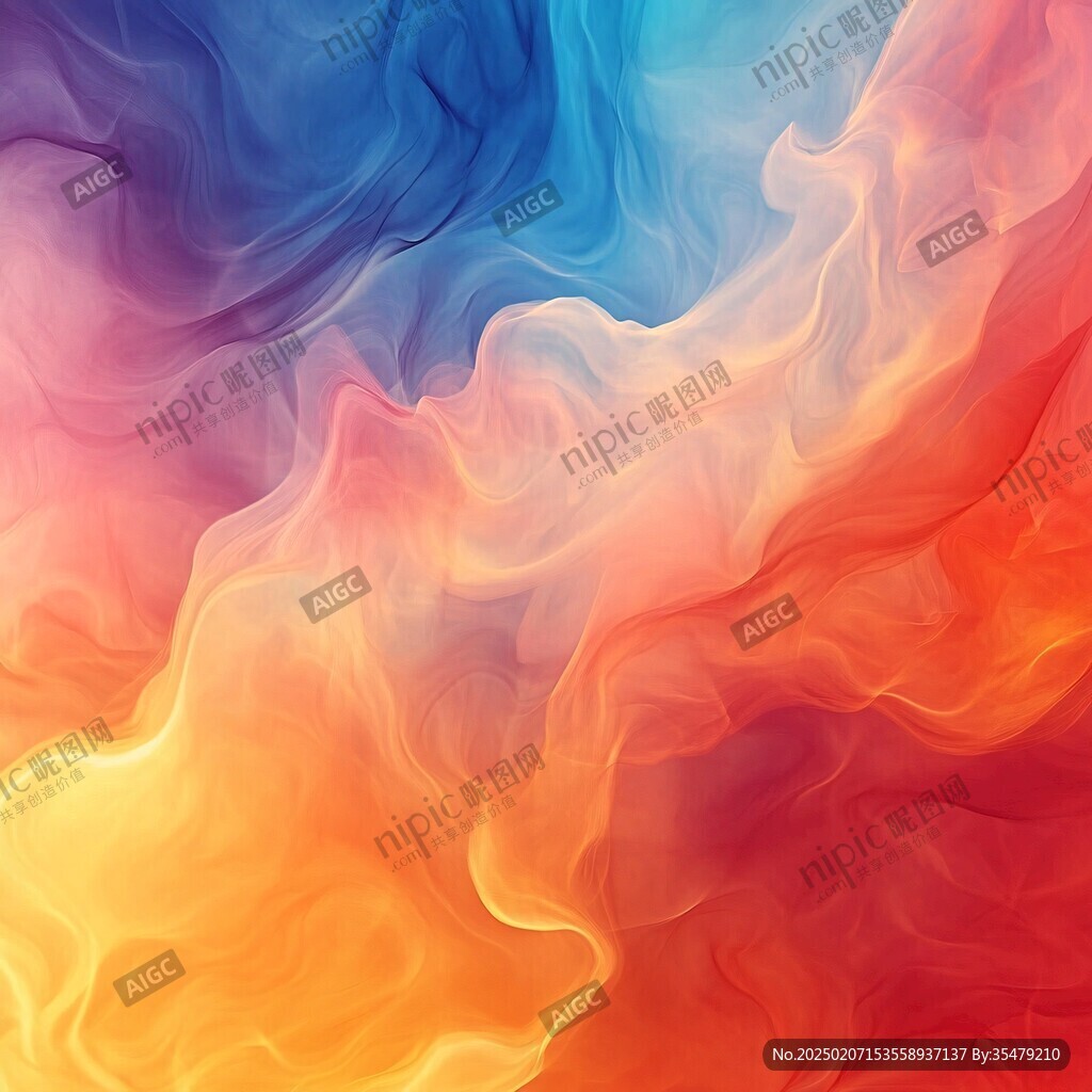 多色烟雾艳丽图案背景