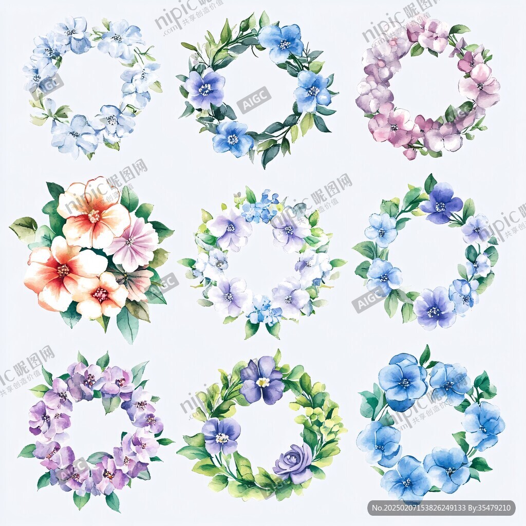 花朵花环花瓣png