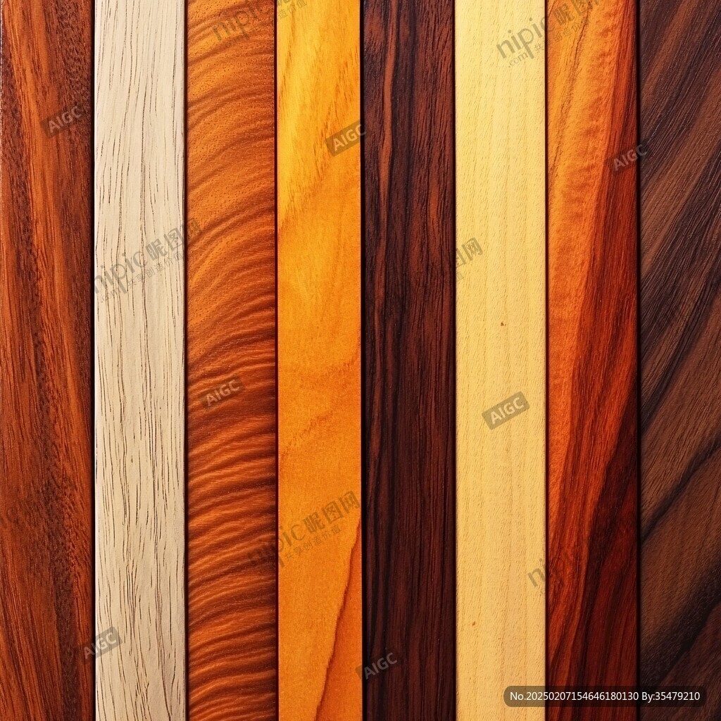 多种颜色木板木材