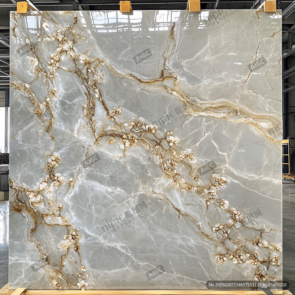 金色大理石瓷砖背景墙