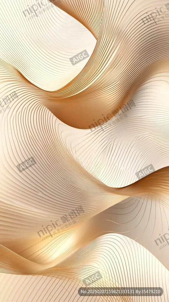 4d金色线条艺术