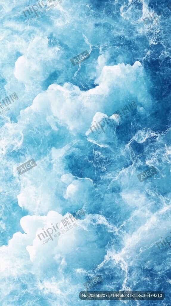 创意水纹水波纹云海