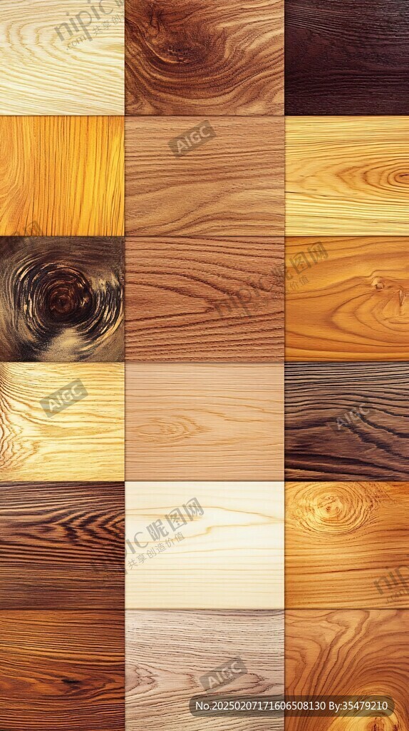 原木色木纹图片色卡