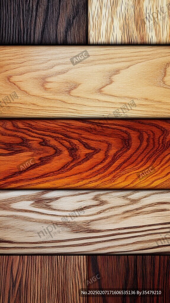 多种颜色木板木材