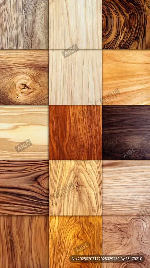 多种颜色木板木材