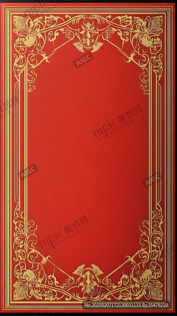 红金色欧式背景