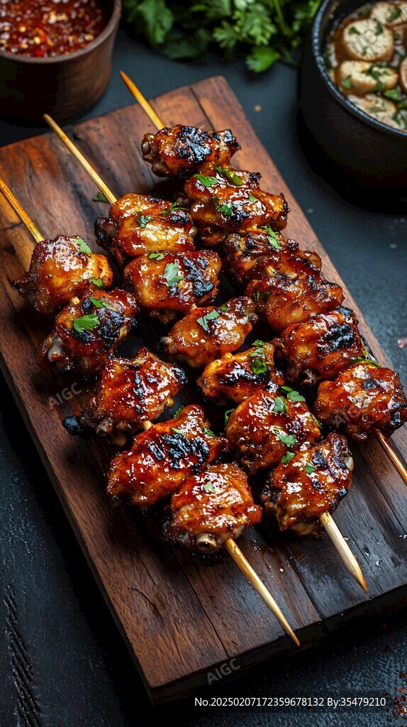 烤串棚拍烤肉大串