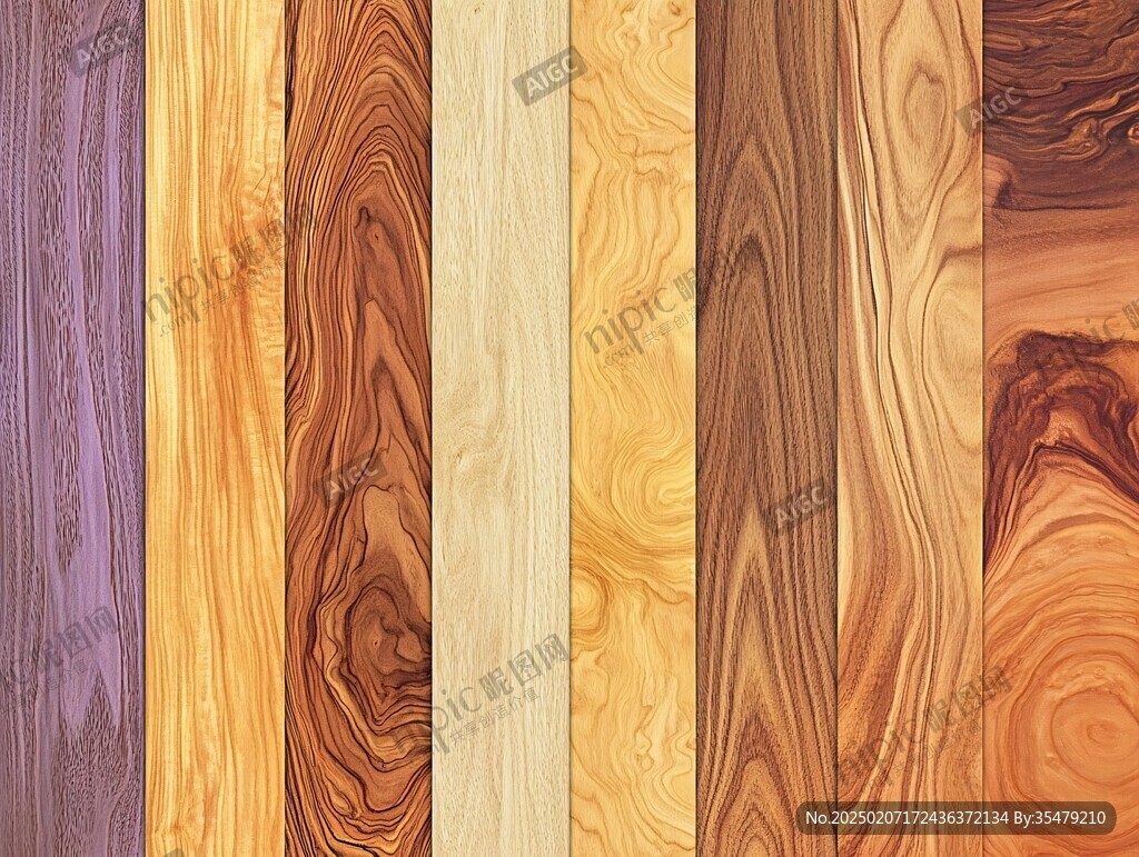 多种颜色木板木材