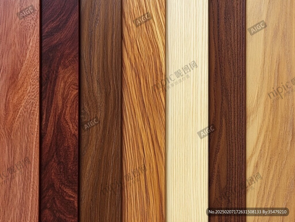 多种颜色木板木材