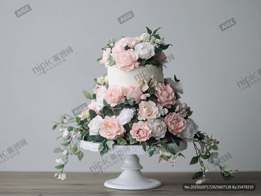 婚礼蛋糕花朵