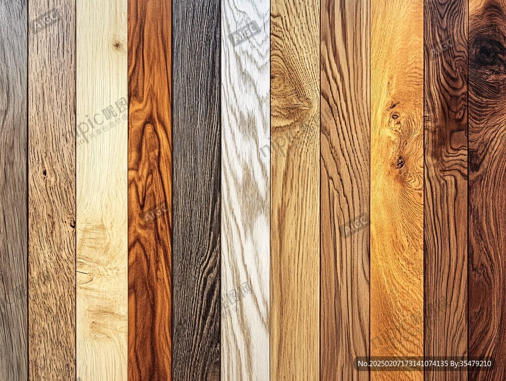 多种颜色木板木材