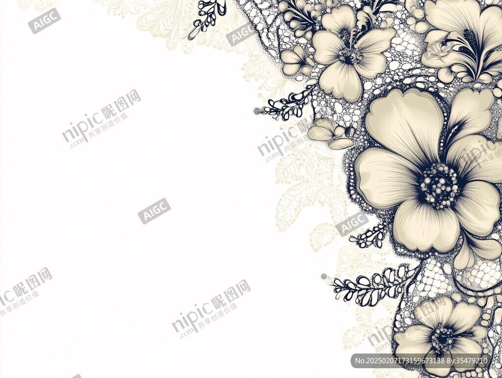 手绘创意百花壁纸