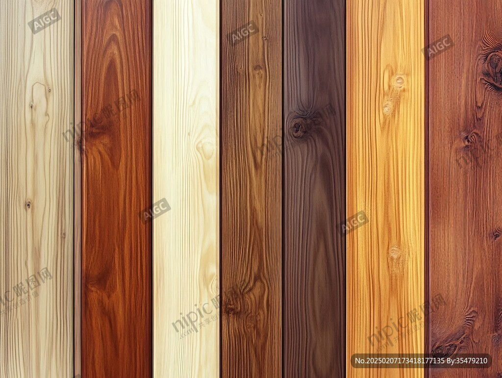 多种颜色木板木材