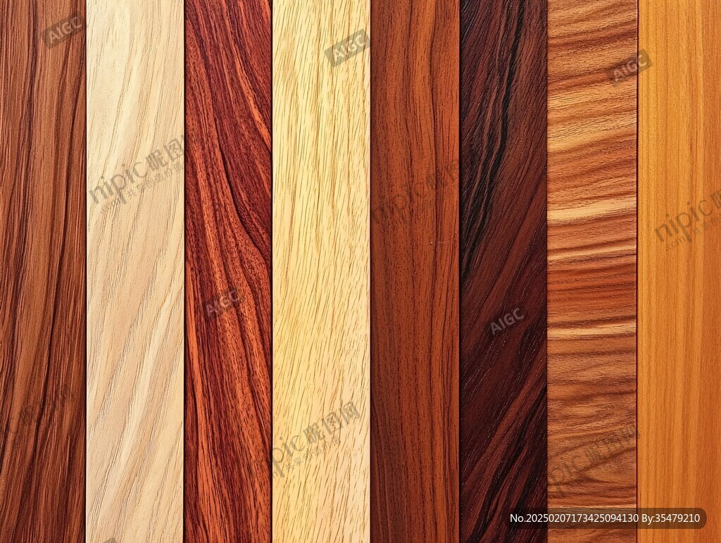 多种颜色木板木材