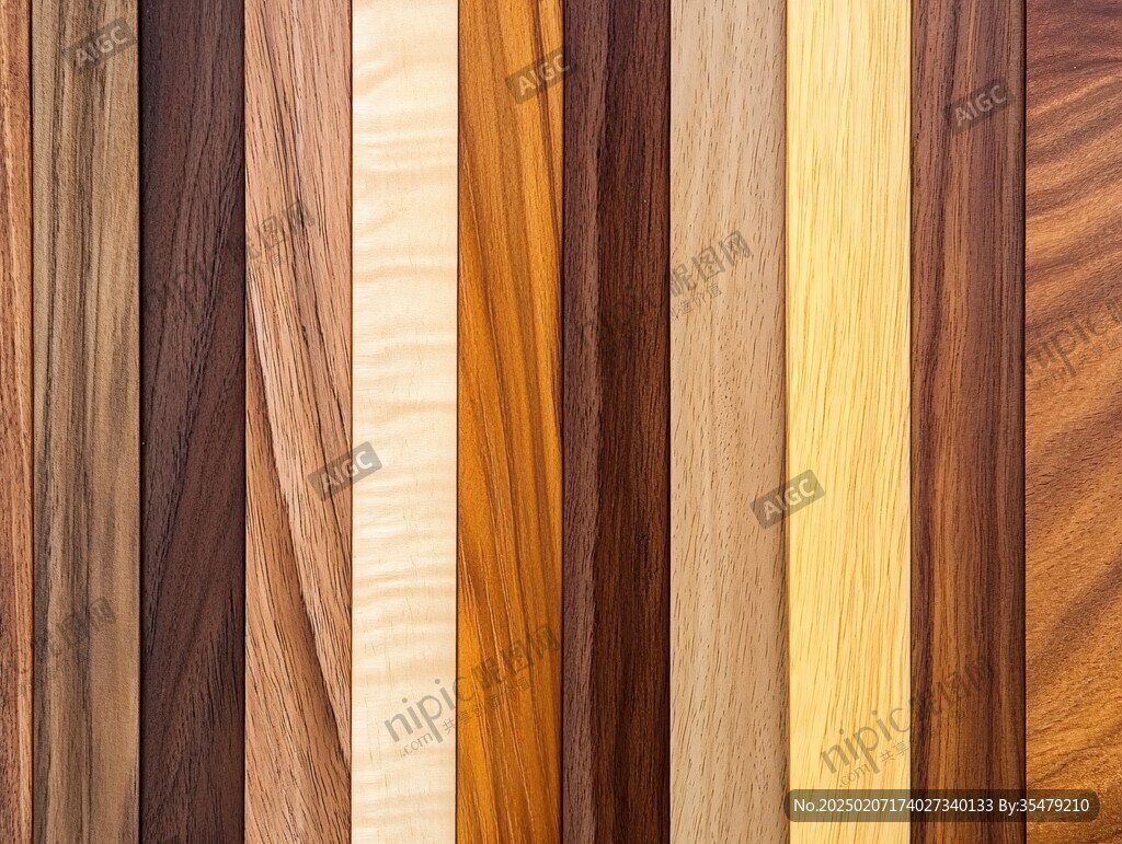 多种颜色木板木材