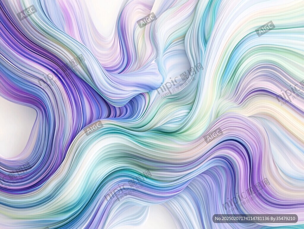 幻彩流体抽象线条背景