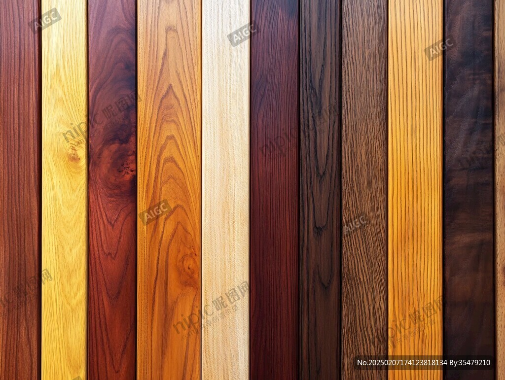 多种颜色木板木材