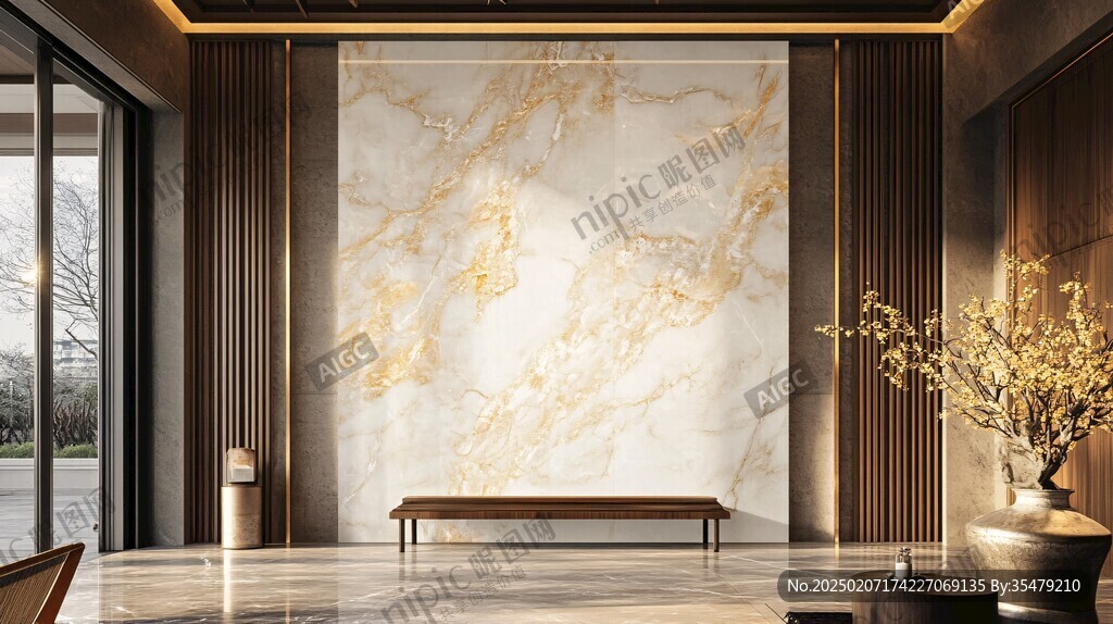 轻奢大理石背景墙