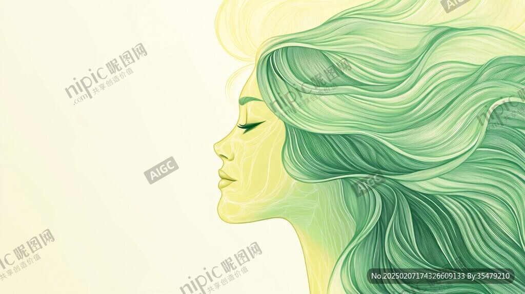 美容美发渐变背景