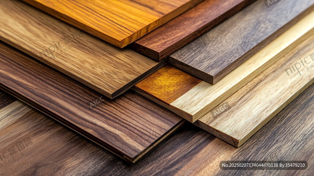 多种颜色木板木材