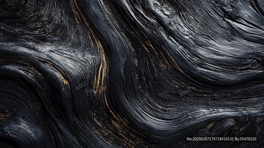 金色抽象流体纹理背景