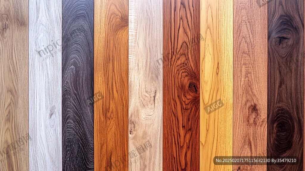多种颜色木板木材