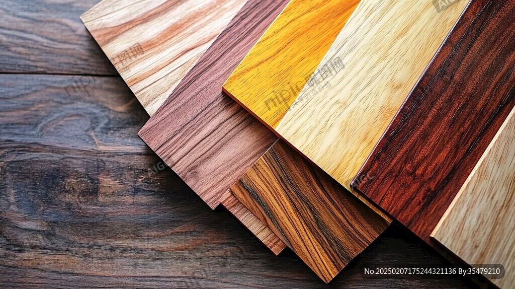 多种颜色木板木材