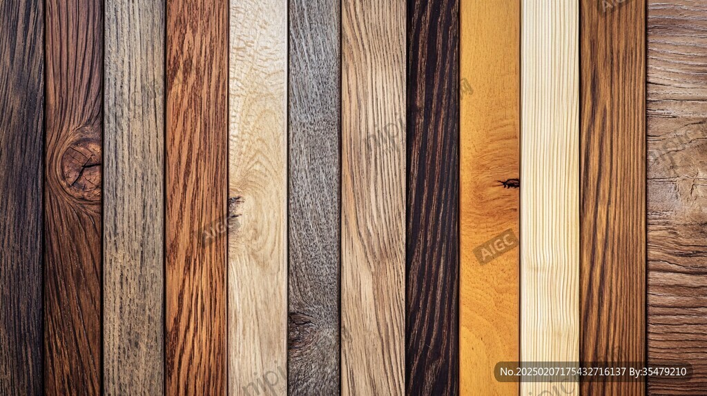 多种颜色木板木材