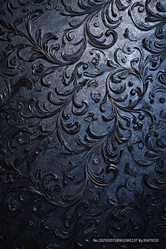 皇家蓝立体感浮雕背景