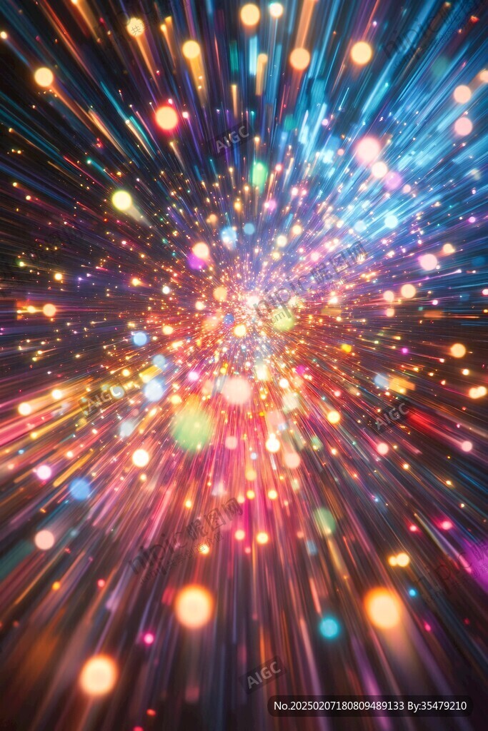 色彩斑斓梦幻灯光