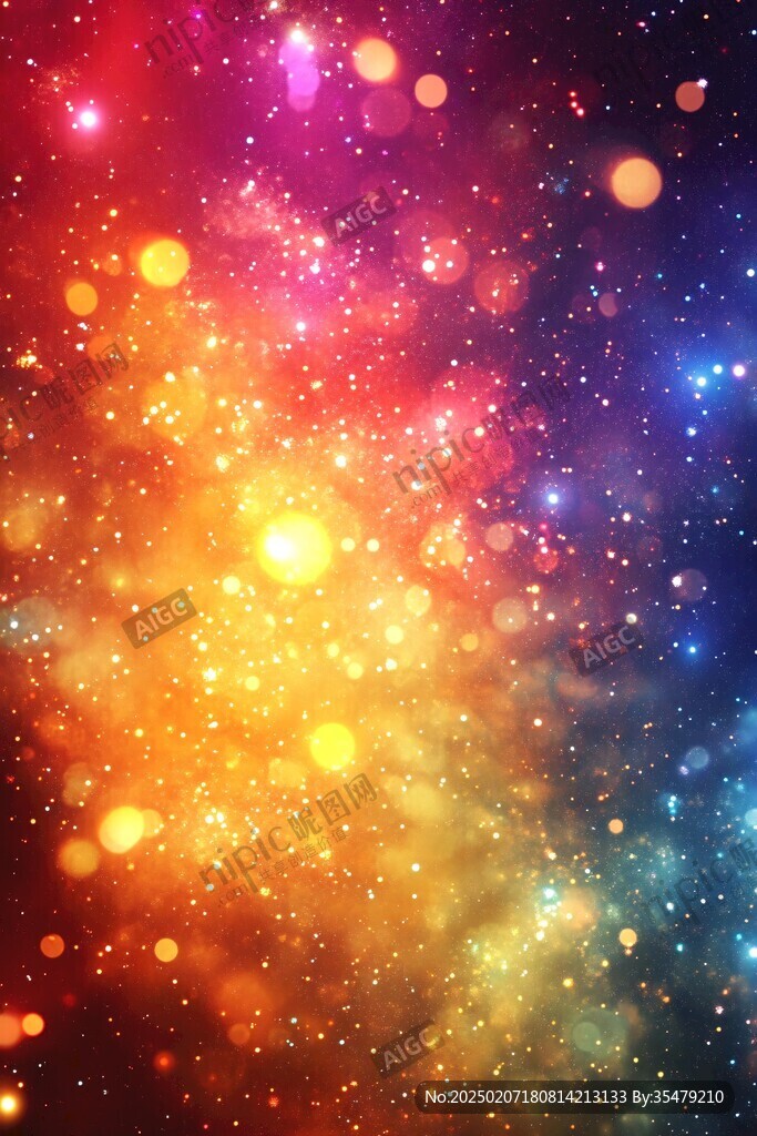多彩绚丽星光