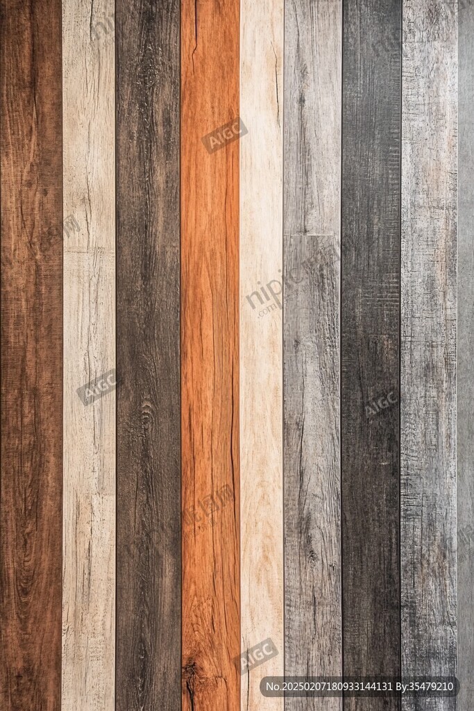 多种颜色木板木材