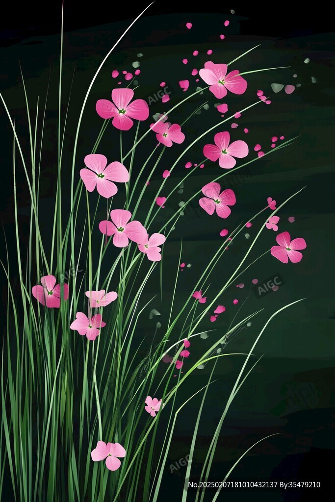醡浆草插画