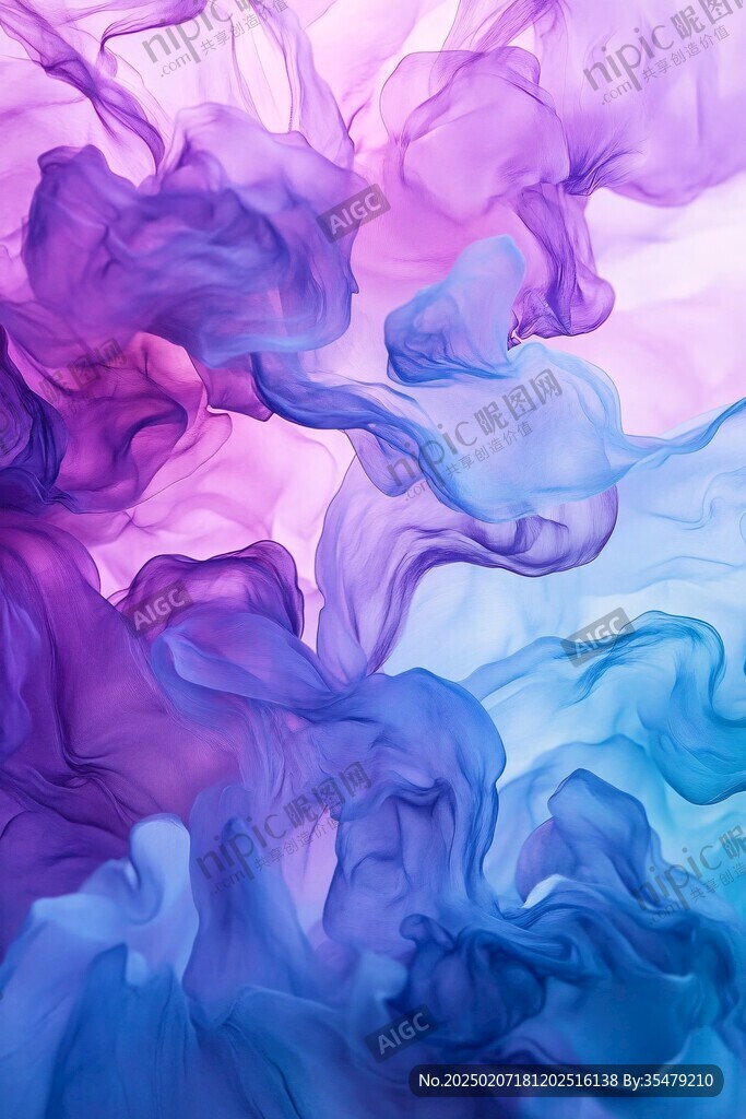 炫酷冷暖色晕染