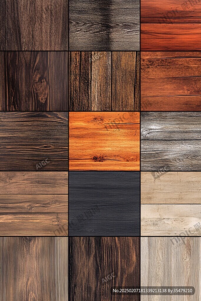 多种颜色木板木材