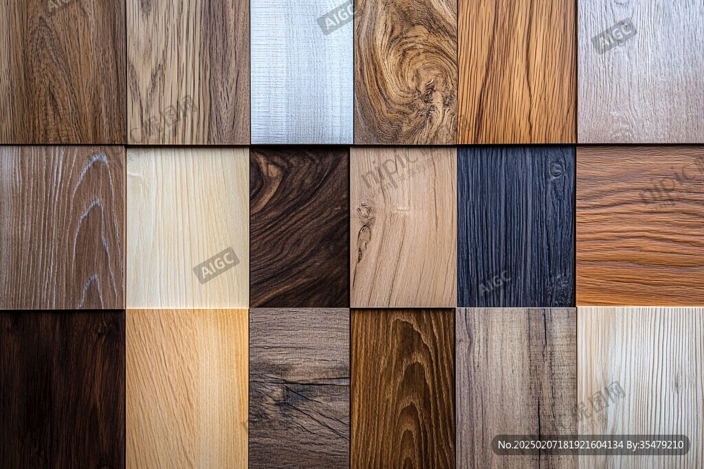 多种颜色木板木材