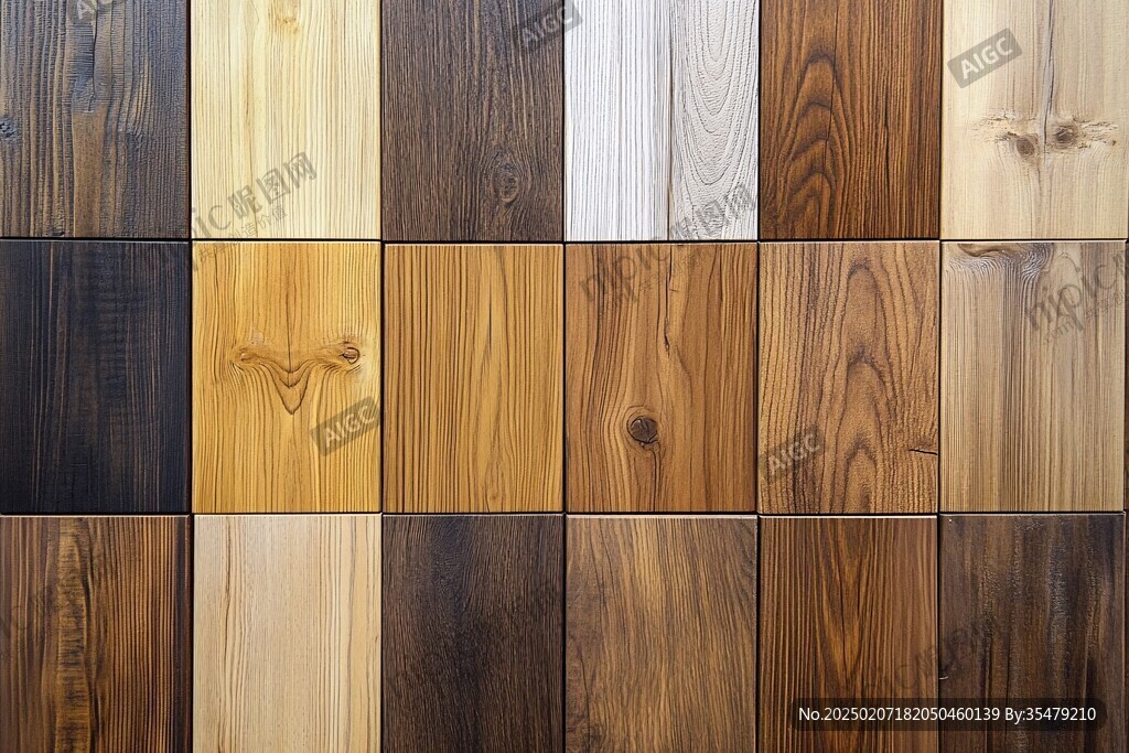 多种颜色木板木材
