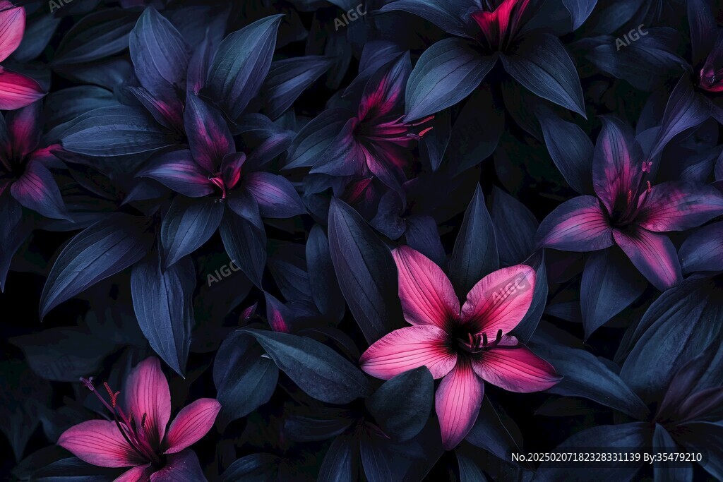粉色百合花背景