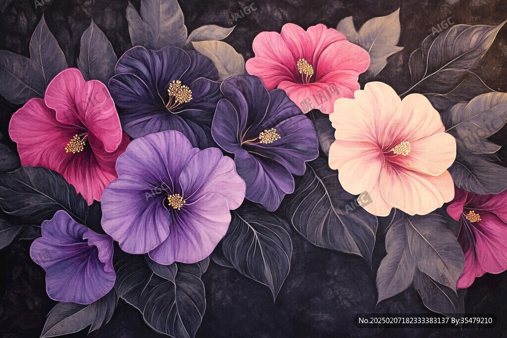 3d立体花壁纸