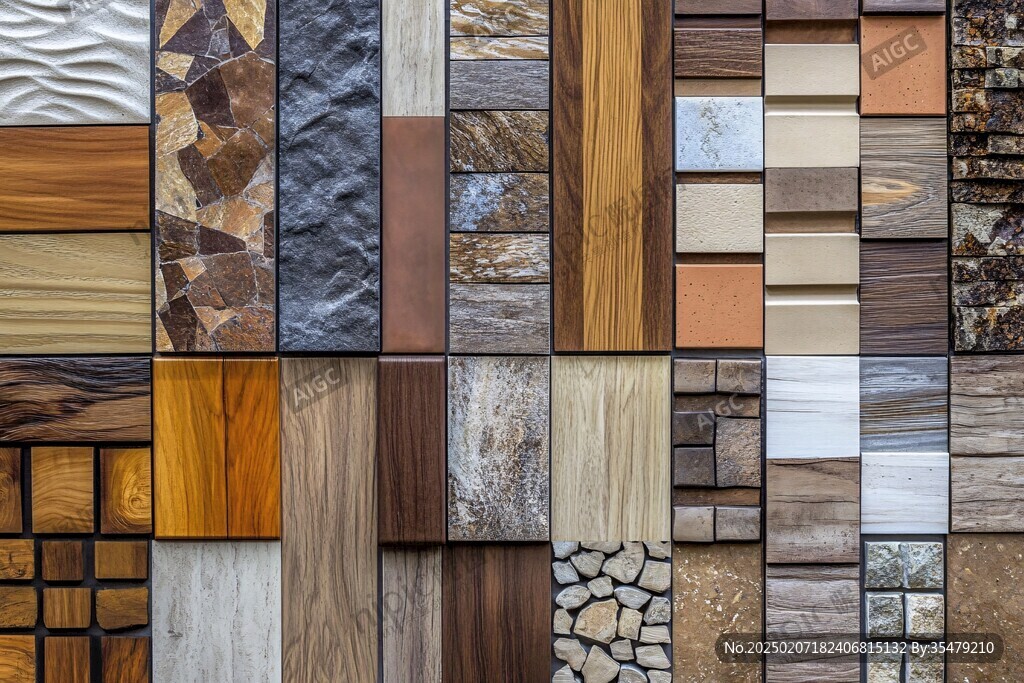 多种颜色木板木材