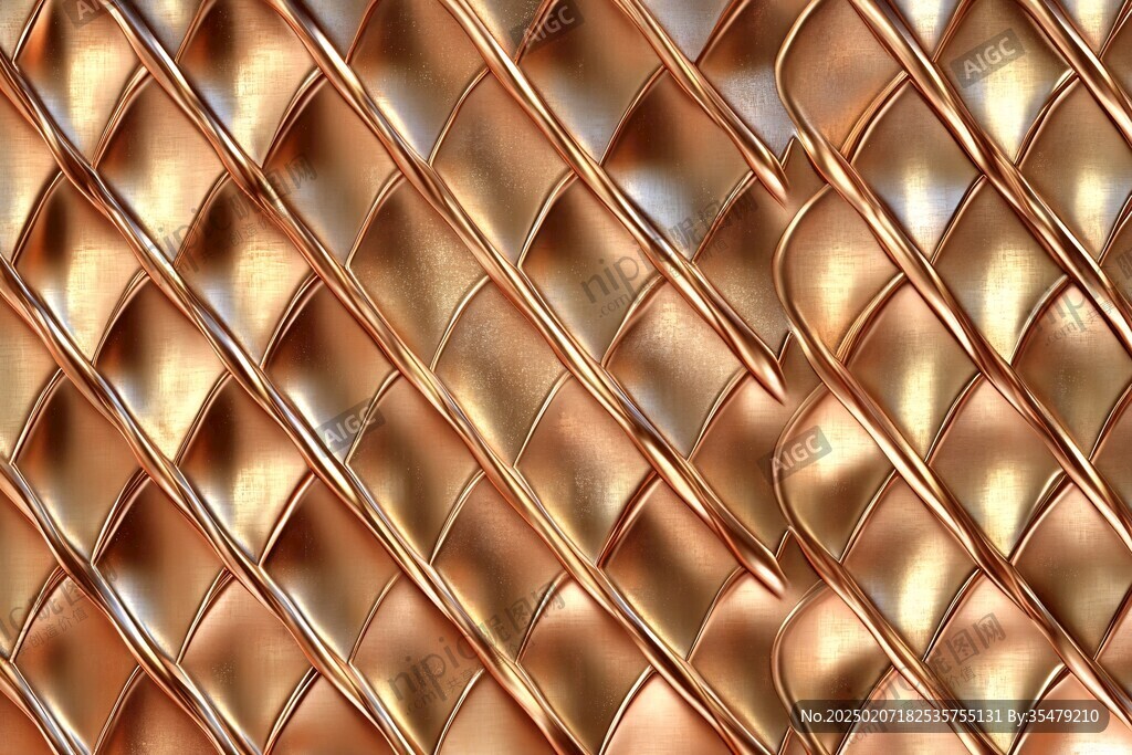 金色立体纹理背景墙
