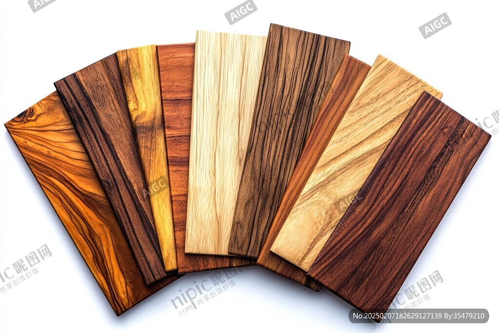 多种颜色木板木材