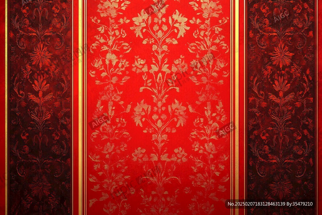 红金色欧式背景
