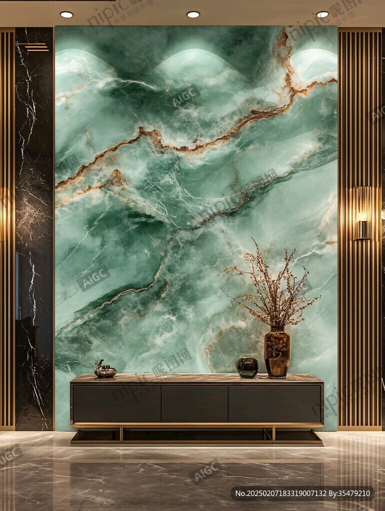 轻奢大理石背景墙