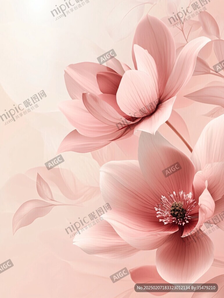 3d花朵背景墙