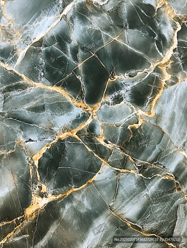 黑金色裂纹透光大理石