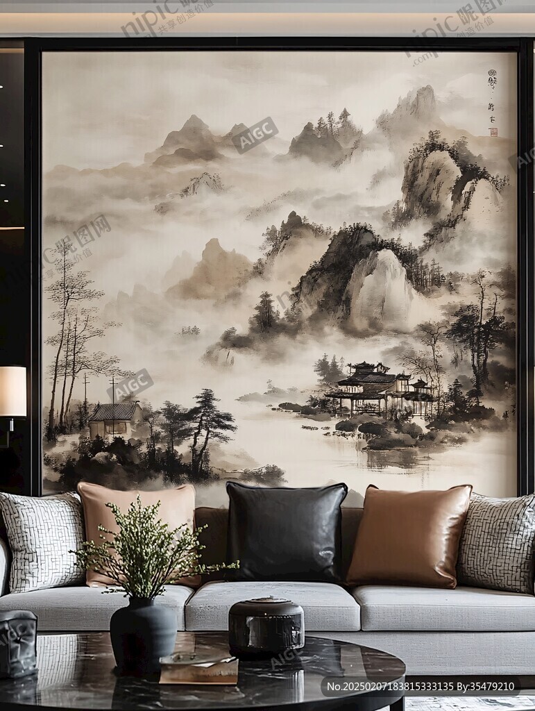 山水画壁纸墙纸