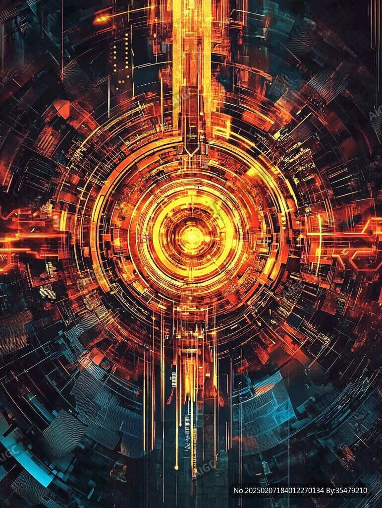 金色无限科技背景